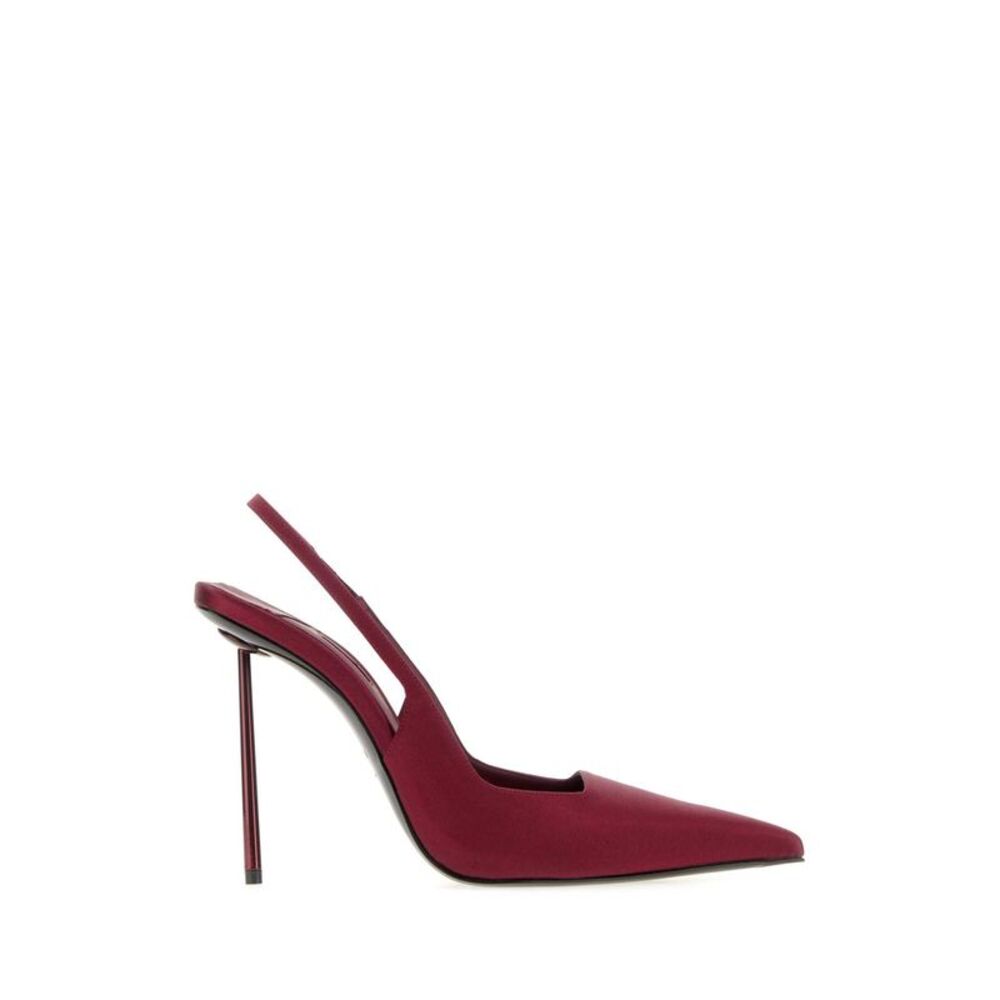 Le Silla Women Burgundy Satin Amelia Pumps